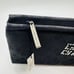 Givenchy Parfums Black Rhinestone Bling Logo Zipper Pouch