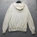 Vince Hoodie Womens XL Tan Linen Lined Ribbed Hem & Cuff Long Sleeve Drawstring