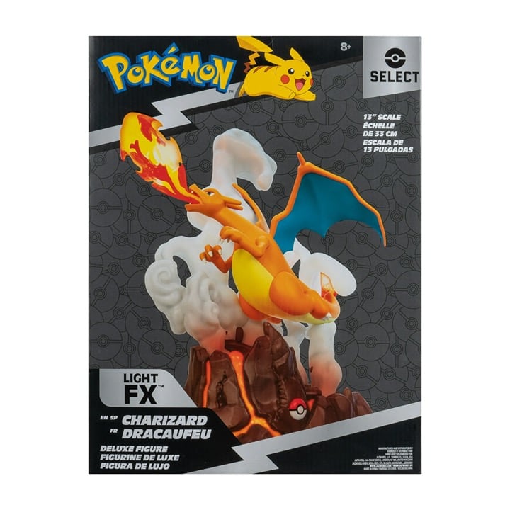 Jazwares Pokémon Charizard LIGHT FX Statue Comes With Light Up Function NEW
