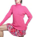 Vtg Precious Fibers Bubblegum Pink Cashmere Turtleneck Sweater Size L