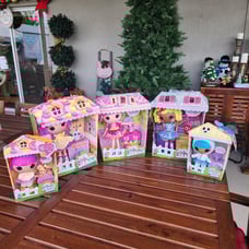 Lalaloopsy HUGE LOT SET DOT STARLIGHT, JEWEL SPARKLES, SPRINKLE SPICE COOKIE,