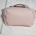 Mini Le Pliage Cuir Pink Leather Top Handle Bag