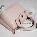 Mini Le Pliage Cuir Pink Leather Top Handle Bag