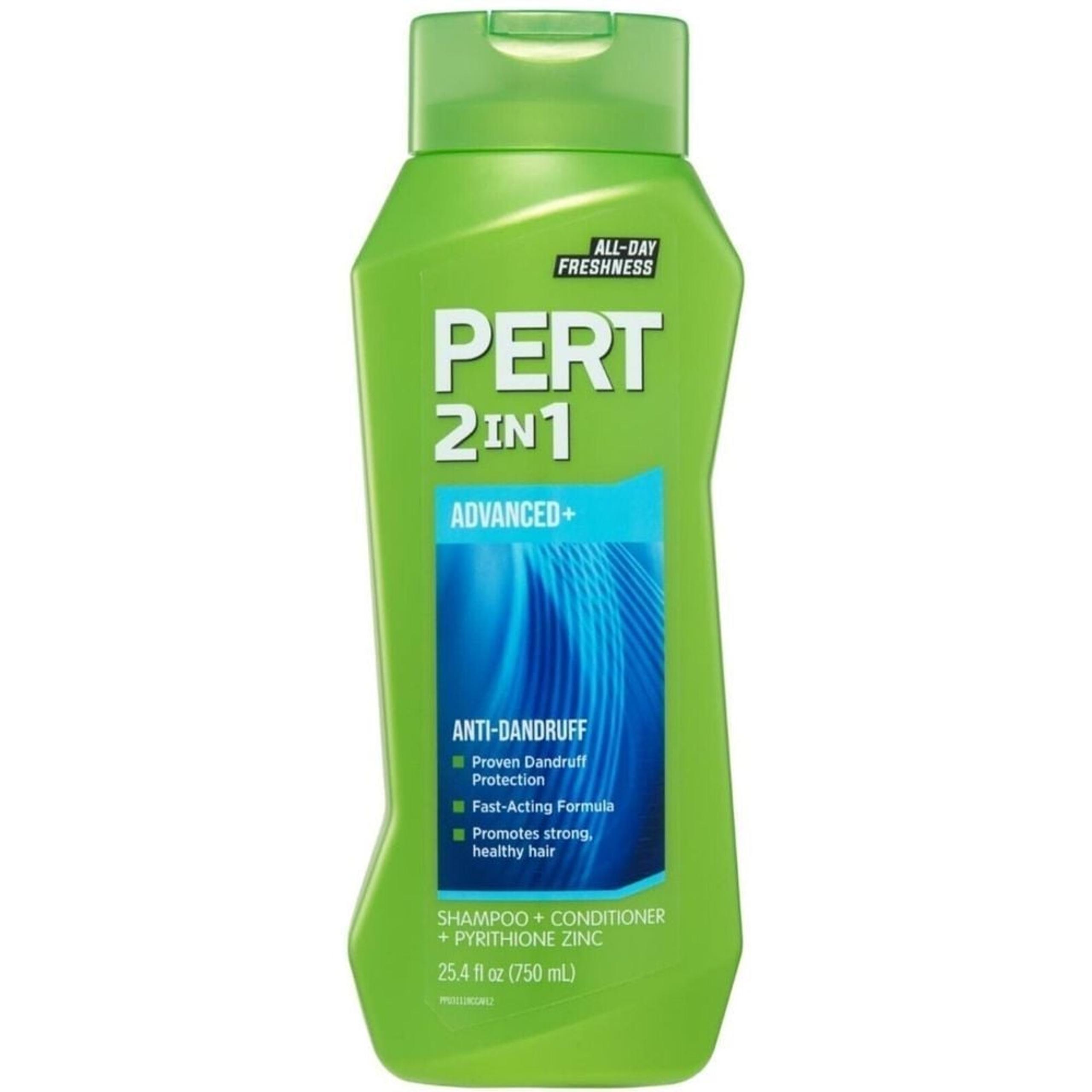 Pert Advanced+ Anti-Dandruff 2 in 1 Shampoo + Conditioner, 25.4 fl oz (750 mL)