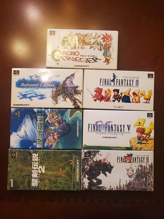 Final Fantasy IV V VI Japanese SNES SFC Games / Chrono Triger / Secret of Mana