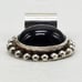 Vtg Southwest Onyx 925 Silver Pendant