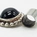 Vtg Southwest Onyx 925 Silver Pendant