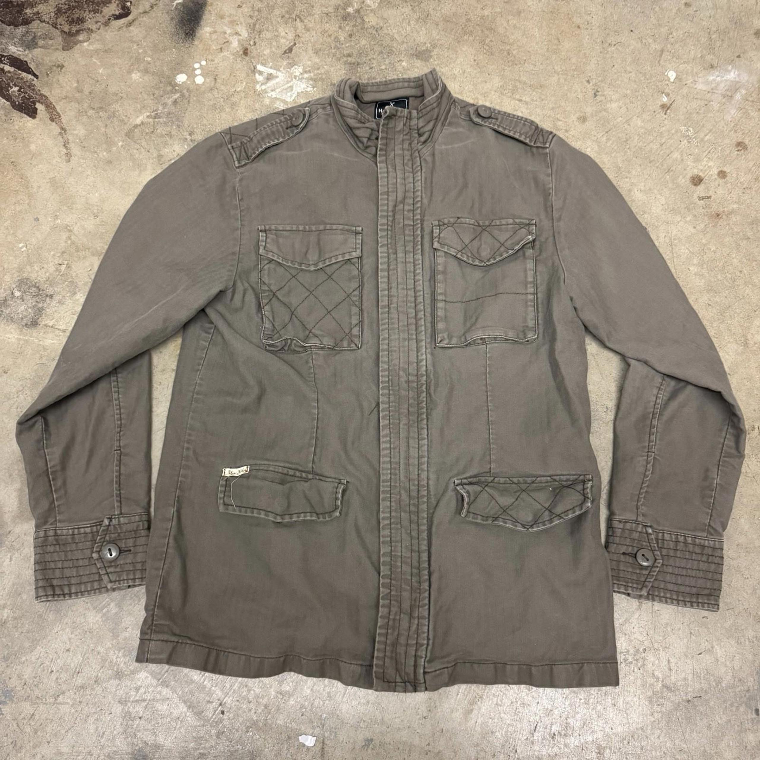 Marc Ecko Cut and Sew Mens Size M Military Jacket