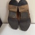 Mens Genuine Shiny Leather Oxford Strap Brown Shoes US 9.5 Lot Of 2