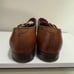 Mens Genuine Shiny Leather Oxford Strap Brown Shoes US 9.5 Lot Of 2