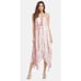 Fifteen Twenty Handkerchief Hem Maxi Sundress Dusty Pink Tie Dye Print M