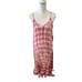 Fifteen Twenty Handkerchief Hem Maxi Sundress Dusty Pink Tie Dye Print M