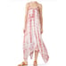 Fifteen Twenty Handkerchief Hem Maxi Sundress Dusty Pink Tie Dye Print M