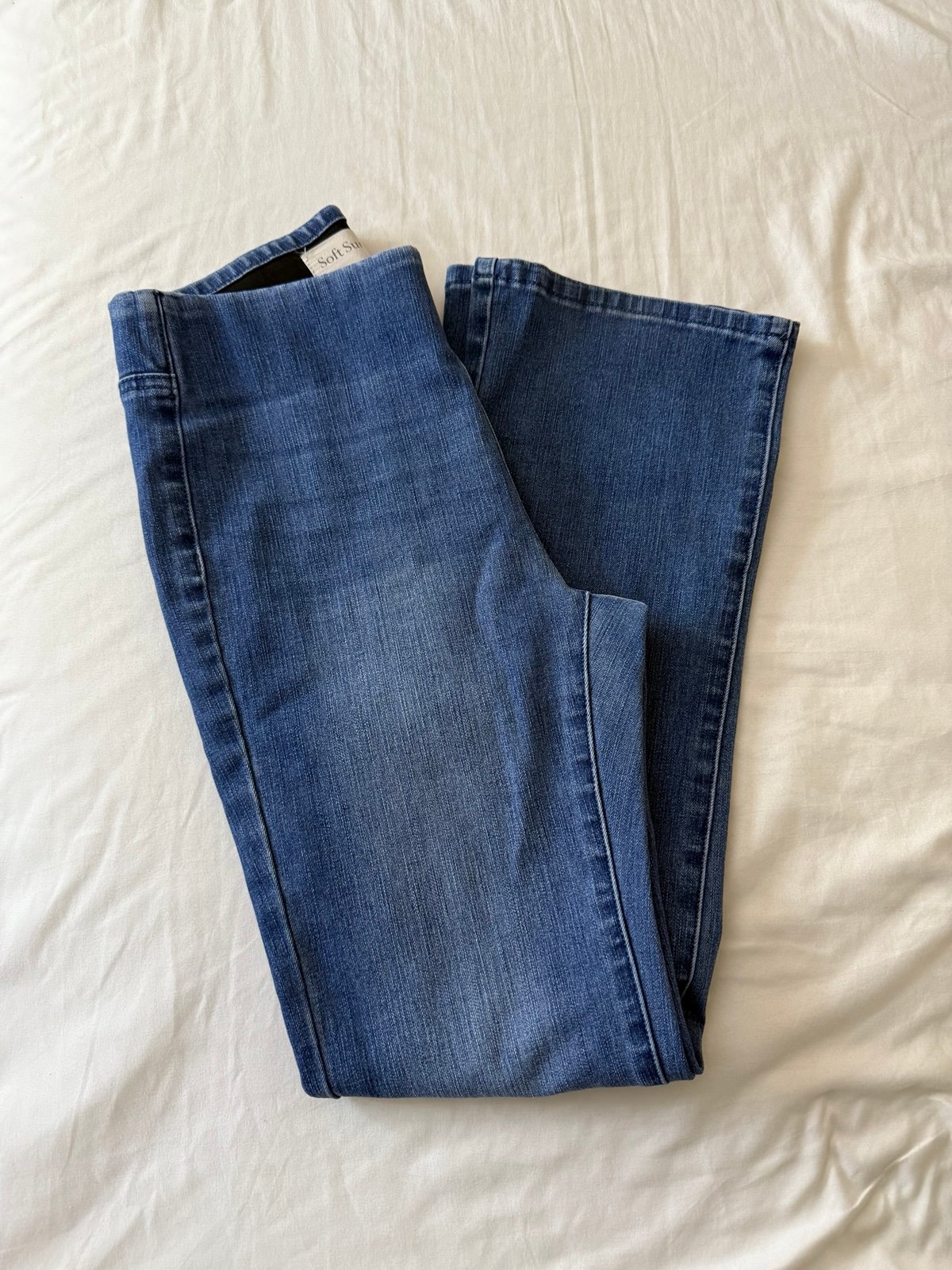 Soft Surroundings Women's Blue Flare Jeans PXS