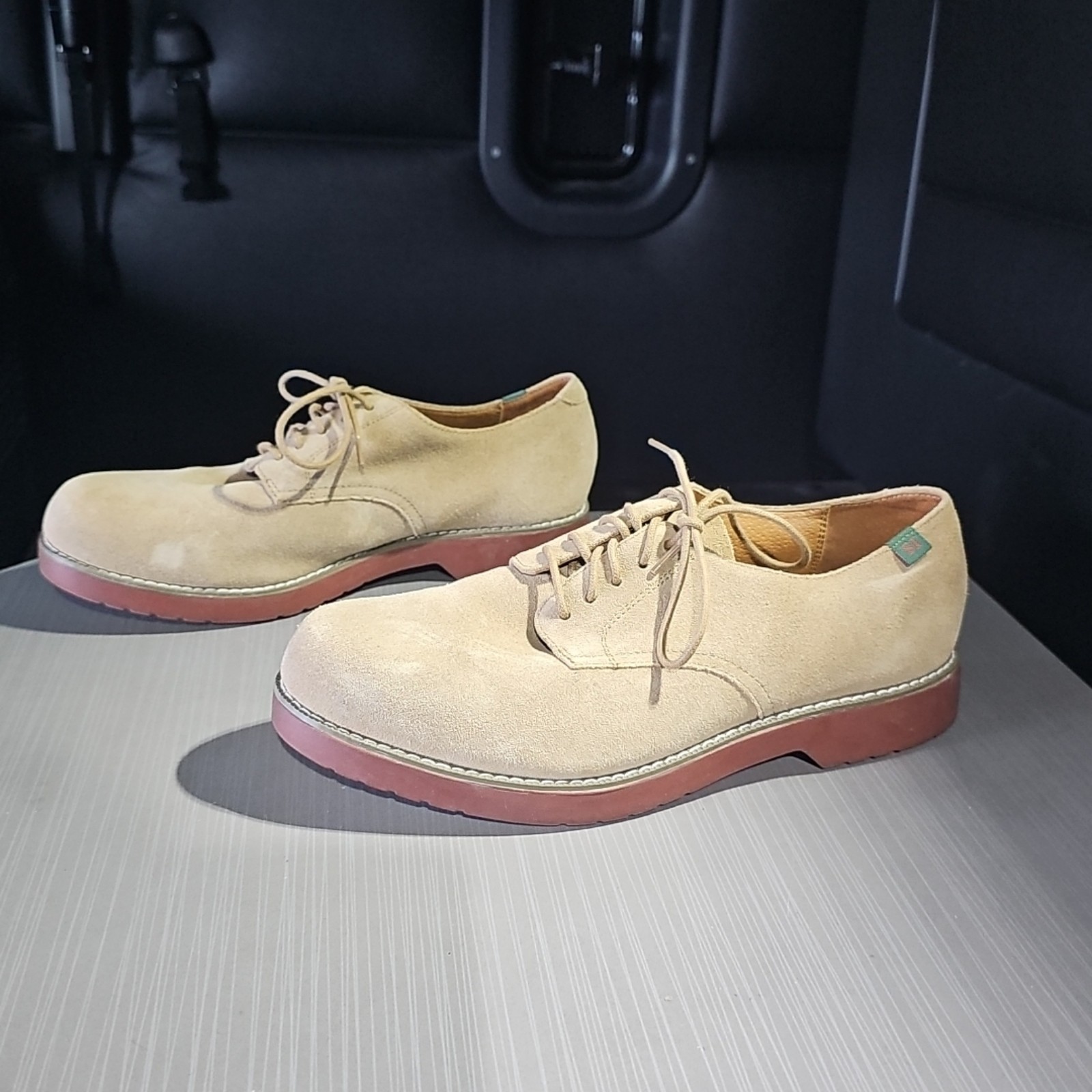 SCHOOL ISSUE SEMESTER Tan Buck Suede Leather Lace Up Oxfords Men’s 9M EUC
