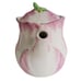 Vintage Teapot The Bombay Company Pink Tulip Ceramic with Lid Taiwan 1992