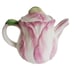 Vintage Teapot The Bombay Company Pink Tulip Ceramic with Lid Taiwan 1992