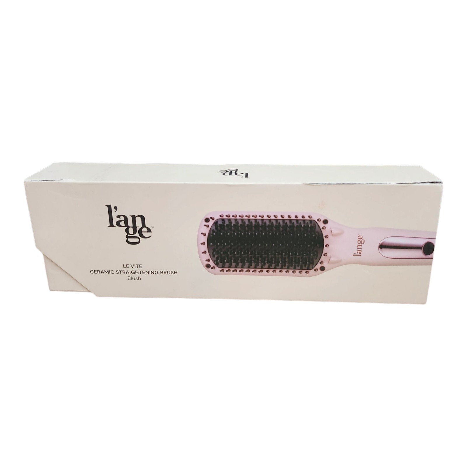 L'ange Le Vite Ceramic Straightening Brush Pink Blush - Thermal Hair Styler