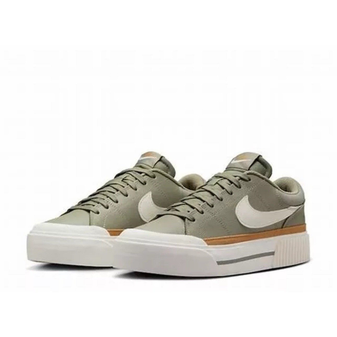Nike Court Legacy Lift Light Army Sneakers Retro DM7590-300 Womens Size 11