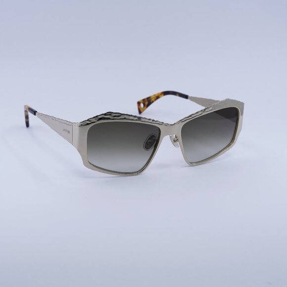 New Lanvin LNV109S 734 Sunglasses - Gold Frame, Khaki Lenses