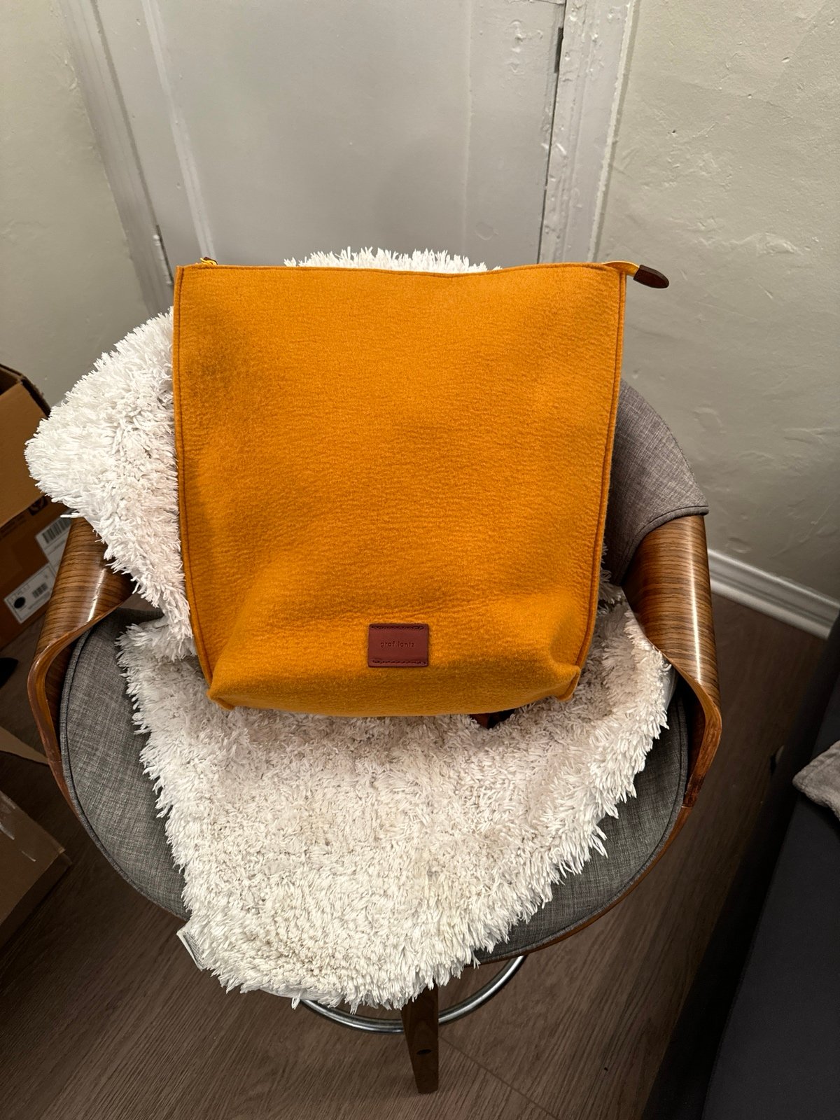 The Bedford Backpack's unique three-way design shows off the sculptural quality