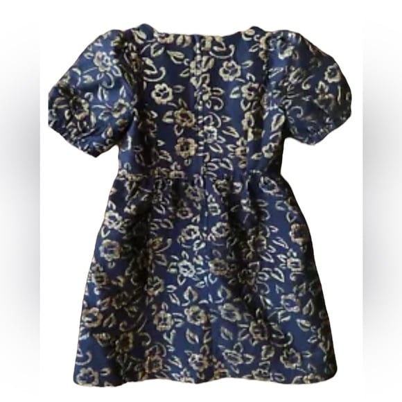 Lilly Pulitzer Navy Gold Floral Dresses Lilly Pulitzer Mini Brocade Kasslyn 10