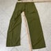 NWOT Zara Wide Leg Pull On Pants Linen blend women’s S Green pockets relaxed zip