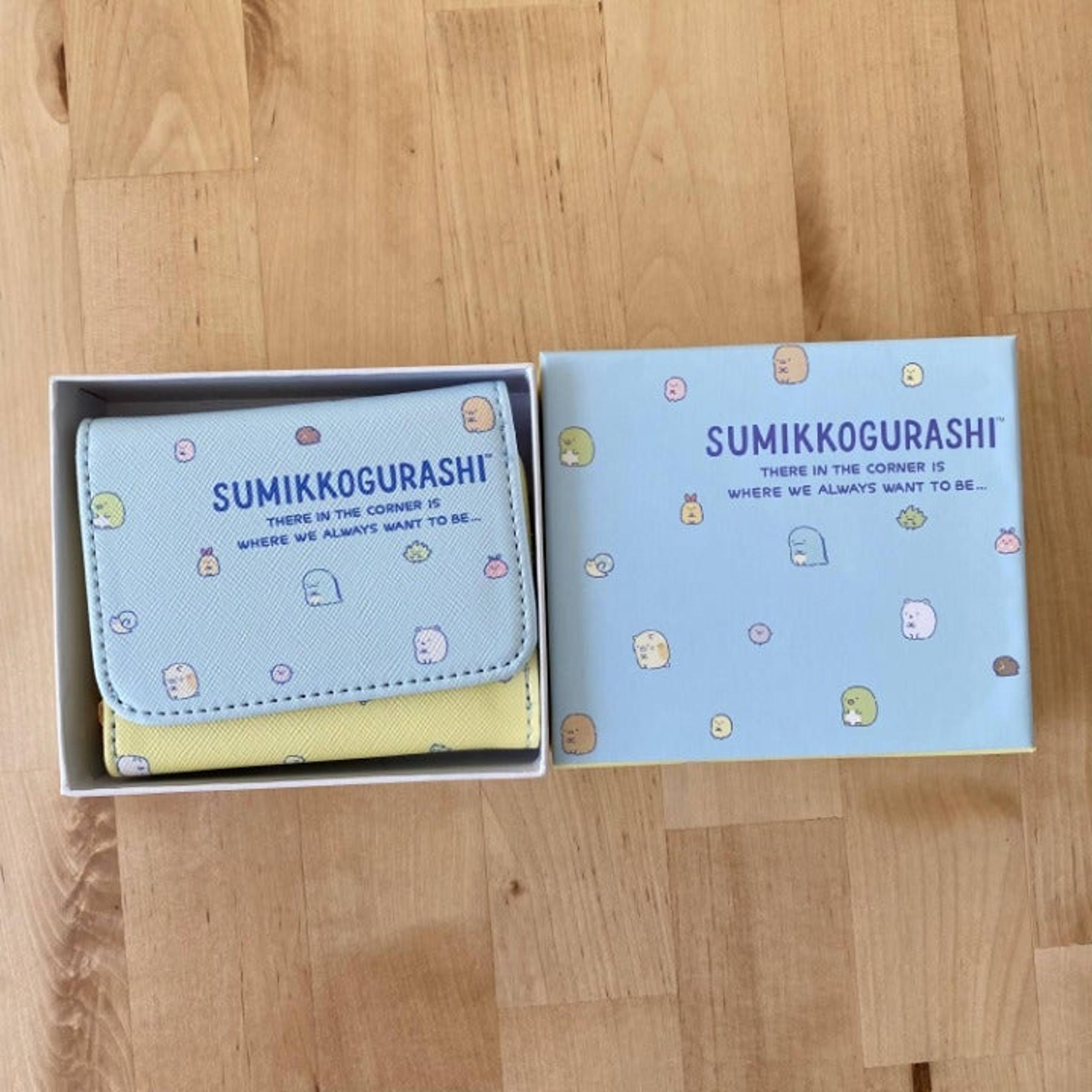 Sumikkogurashi - Trifold Wallet (Blue/Yellow)