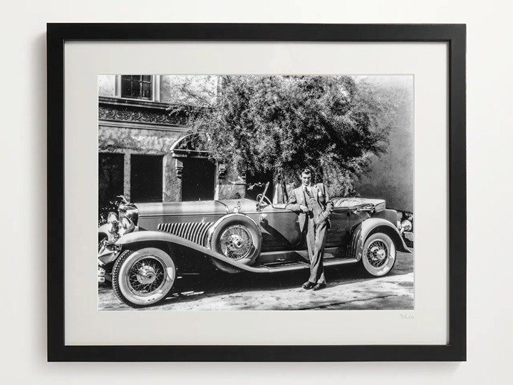 1930 Duesenberg Model J Derham Tourster Gary Cooper print