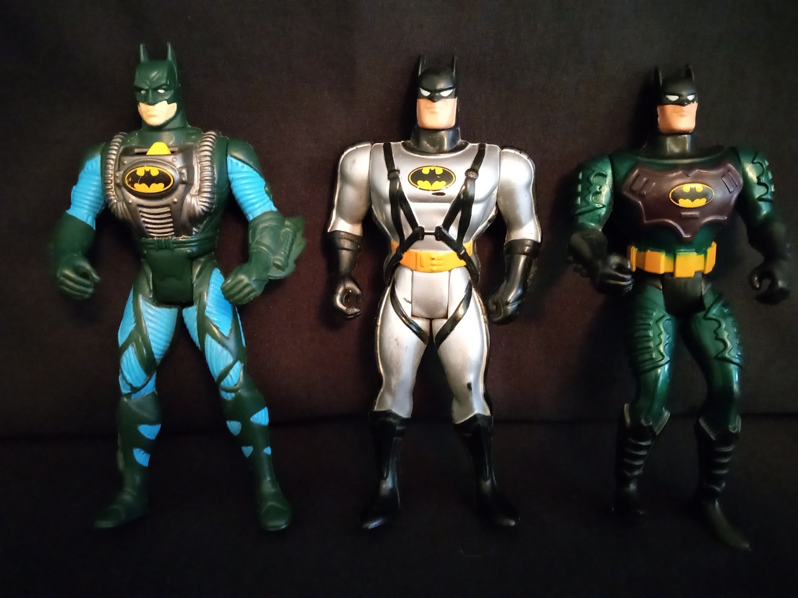 DC 1990's Batman & Robin Action Figures With Misc Accessories