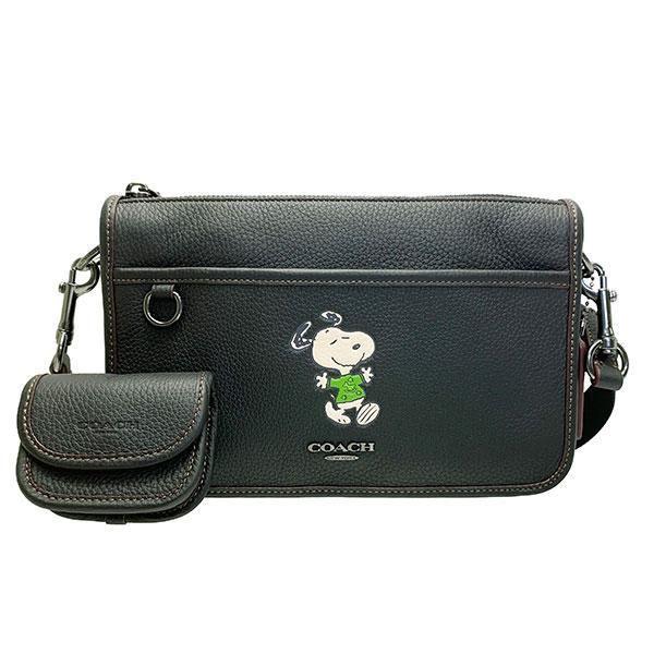 ★New★ COACH×PEANUTS Collaboration ♪ Limited Edition ♪ Snoopy Shoulder Bag Leather