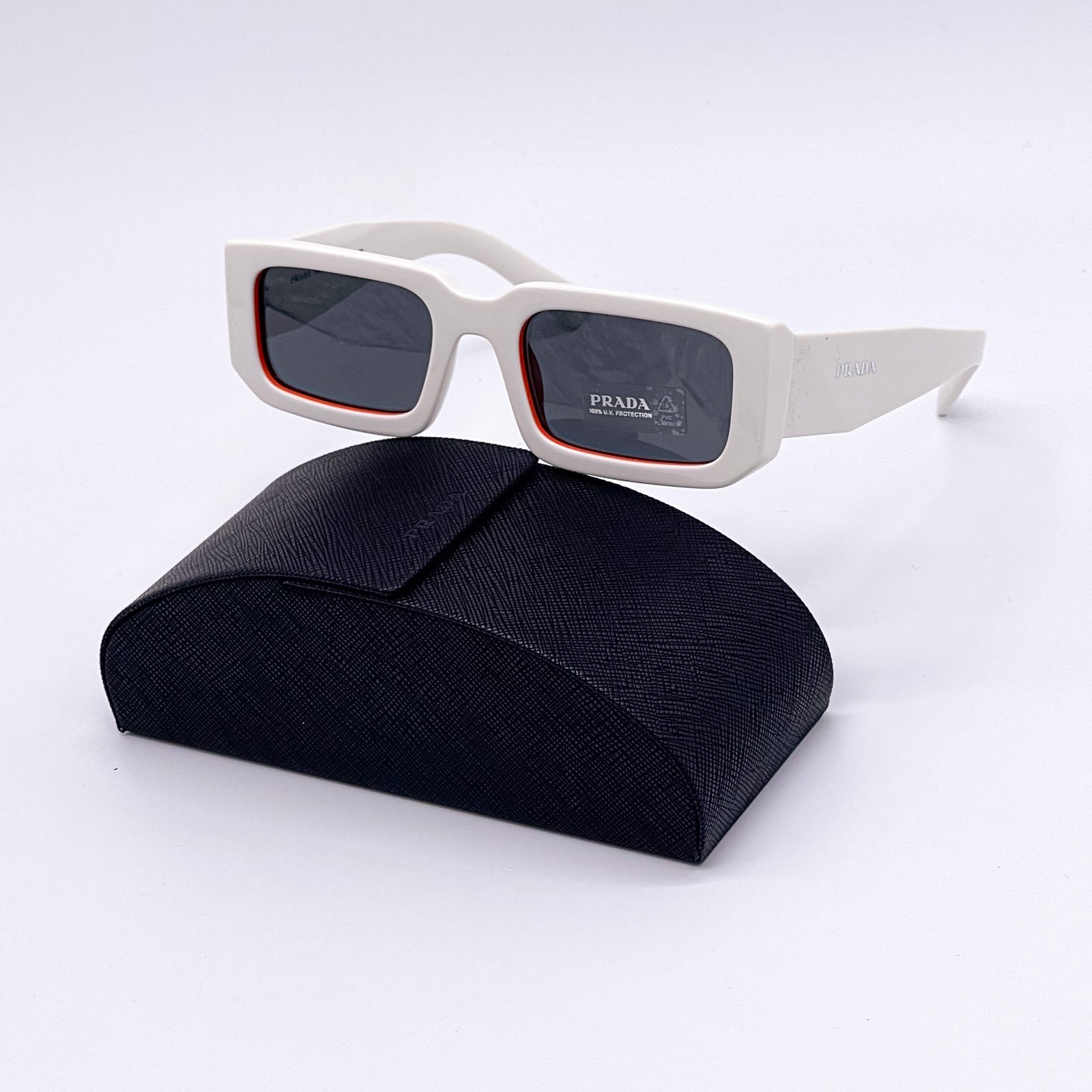 NEW PR06YS 17M5S0 SQUARE WHITE SUNGLASSES PRADA PR 06YS NEW PRADA SPR 06YS
