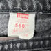VTG 90s Levi's Jean Mens 30x32* 560 Loose Taper Black Denim Orange Tab Tag 32x34