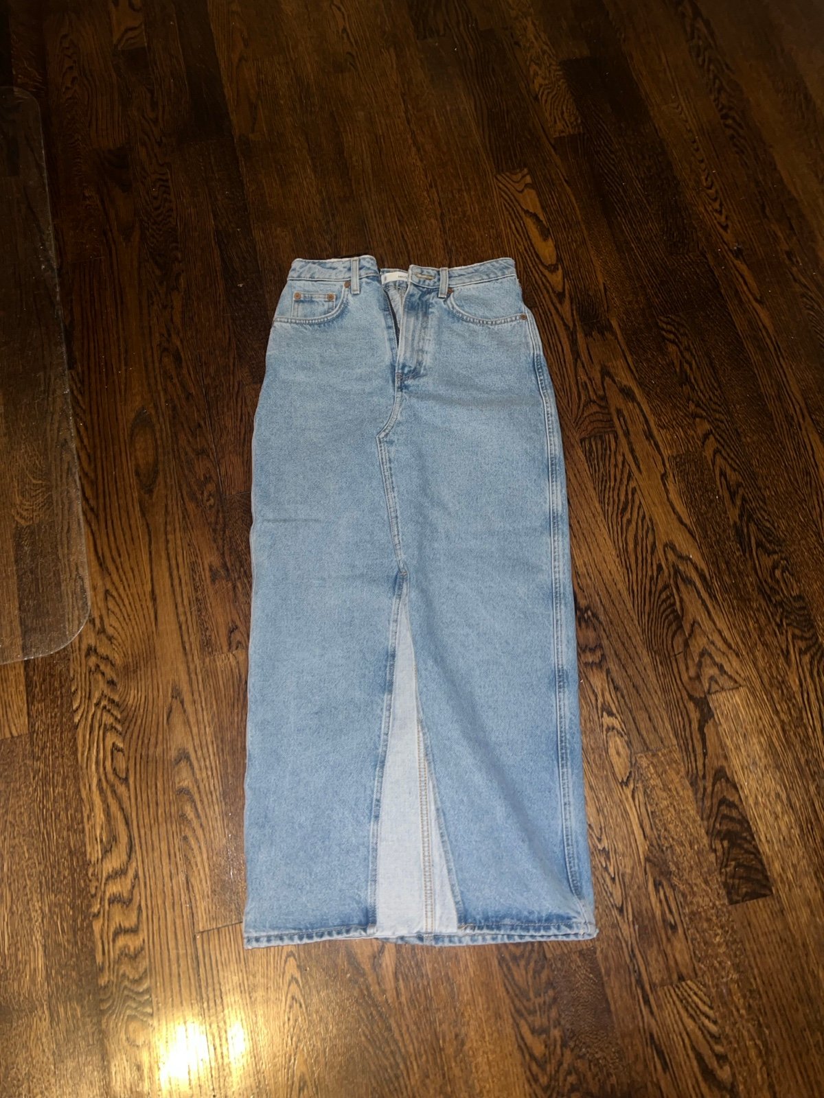 Mango Maxi denim skirt