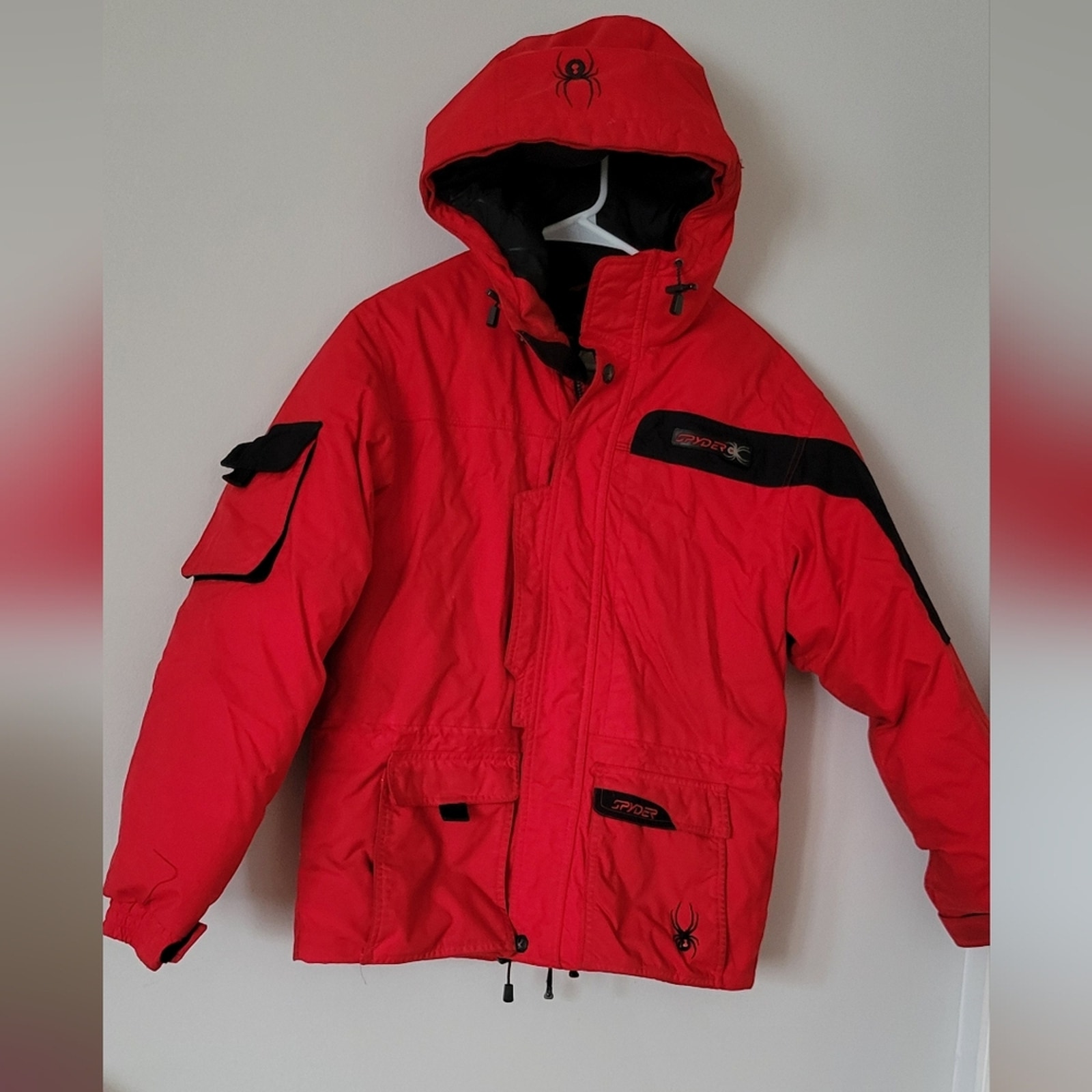 Spyder Kids Ski Jacket red size 16 kids youth heavy winter coat