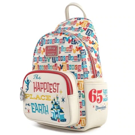 Disneyland 65th Anniversary Loungefly Convertible Sling Bag Limited Edition NIB