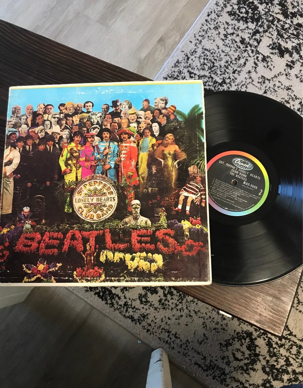 4 Beatles vinyl records