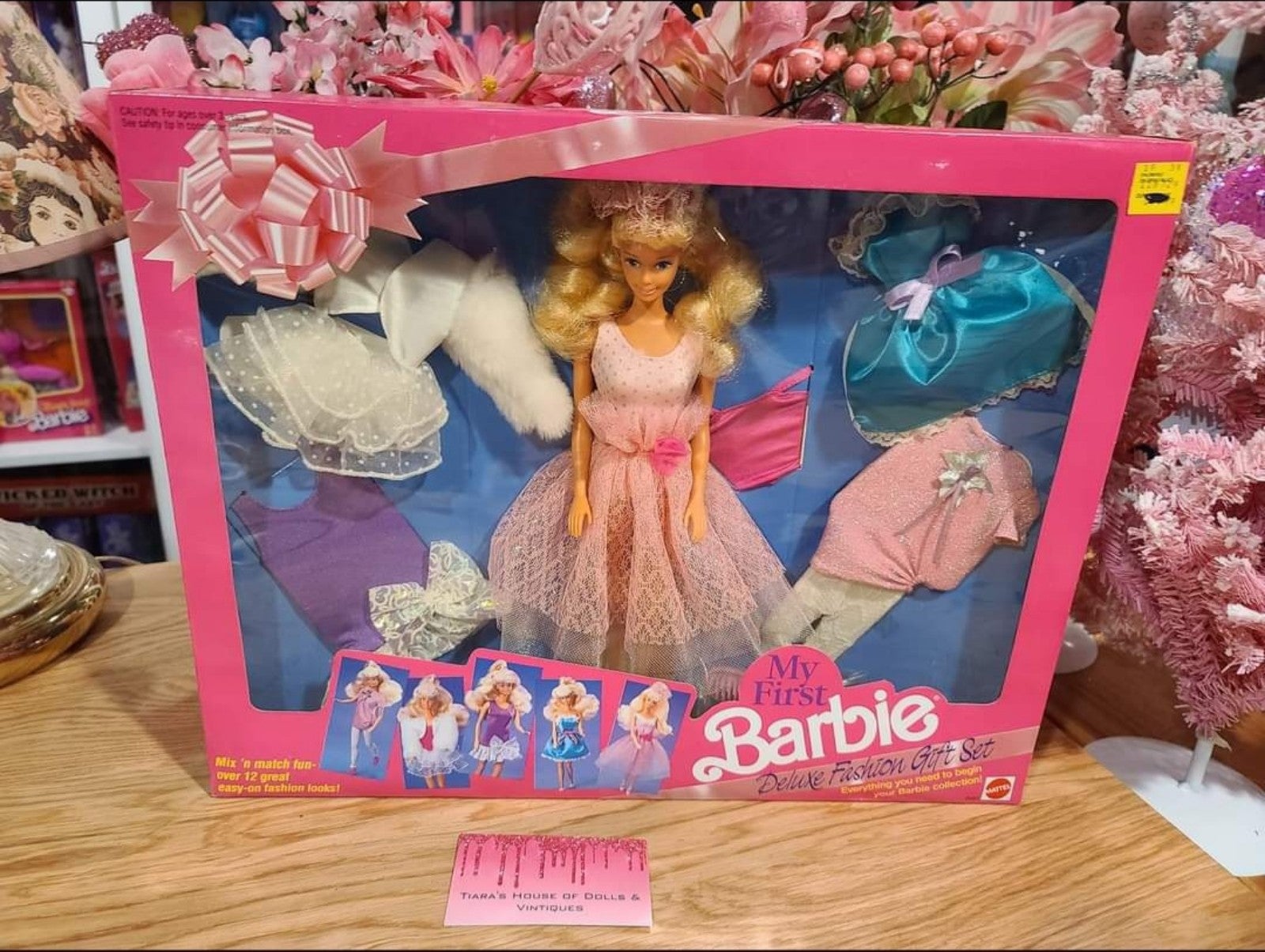 NEW! VINTAGE 1991 MY FIRST BARBIE DELUXE FASHION GIFT SET!