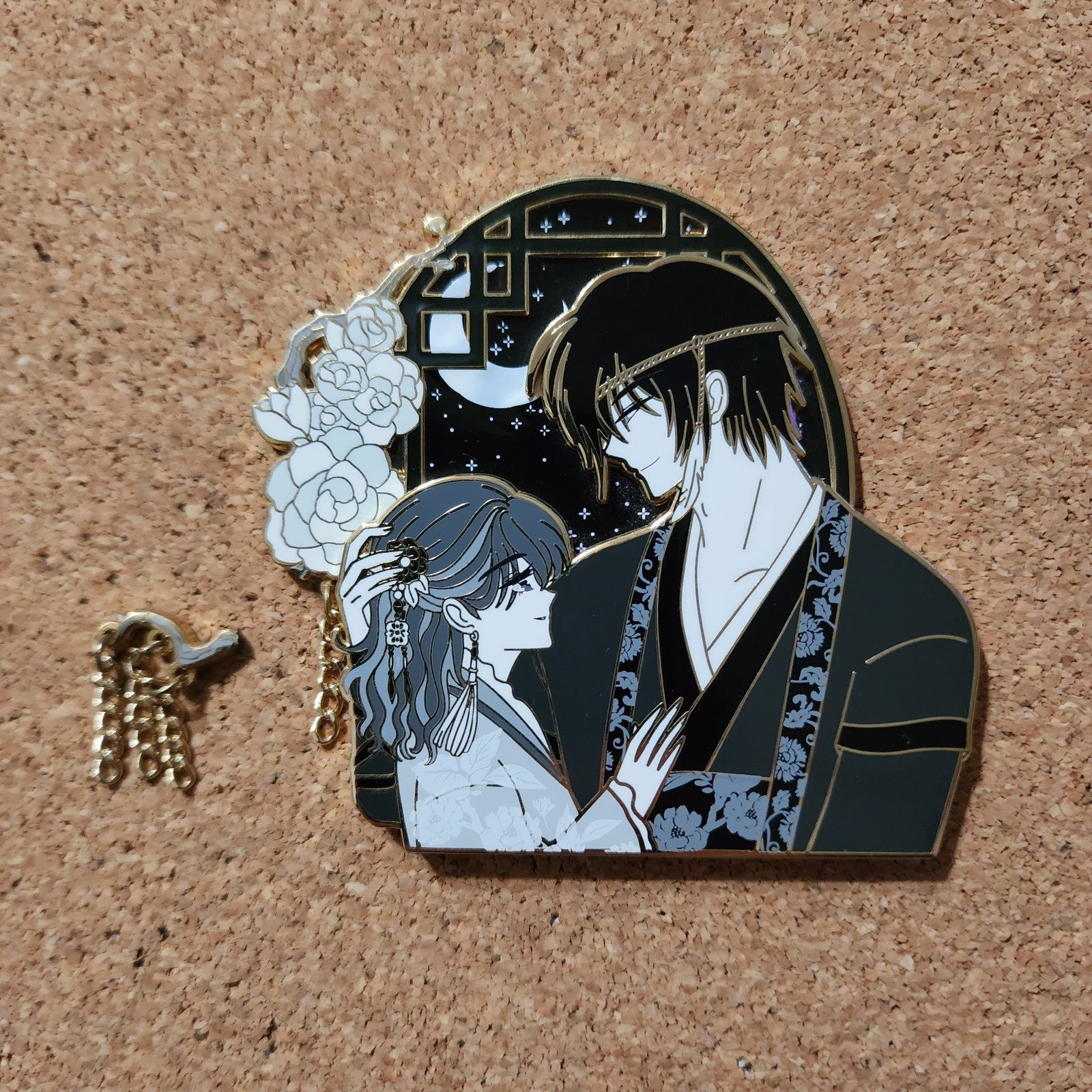 Fat_Cat_Pins Hak and Yona Wedding Pin