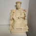 Vintage Mid Century Chinese Chalk Ware Empress & Emporer on Dragon Thrones