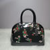 Coach Mini Sierra Satchel Black Patent Leather with Floral Print