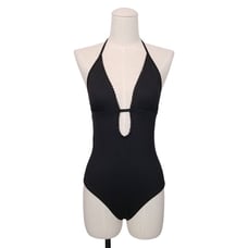 Heidi Klein Black Lace Trim Swimsuit Sz Small