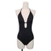 Heidi Klein Black Lace Trim Swimsuit Sz Small