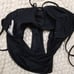 Heidi Klein Black Lace Trim Swimsuit Sz Small