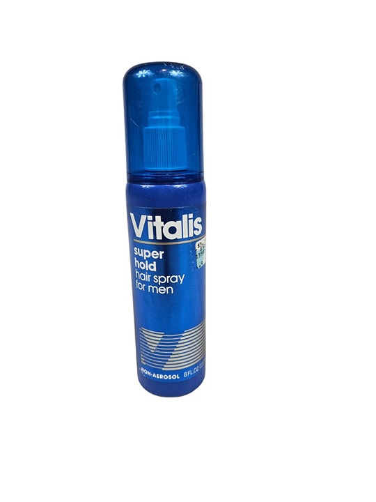 Vintage NWT Vitalis Super Hold Hair Spray For Men The Pump Non-Aerosol 8 fl oz