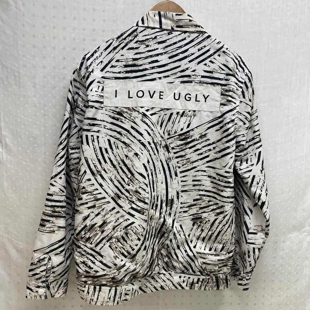 I Love Ugly Snap Jacket Martina Merlini Wearable Art M Sophisticated Simplicity
