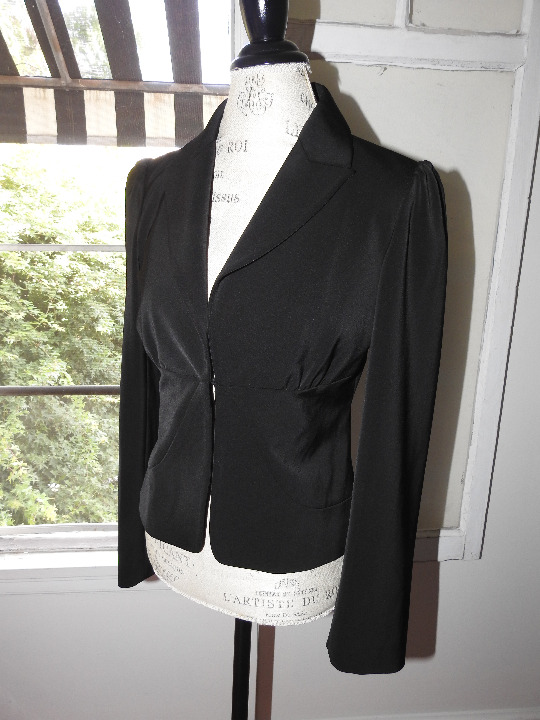 White House Black Market Black Blazer Sz 6
