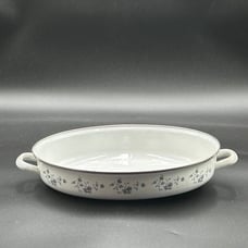 Johann Haviland blue garland enamel ware metal roasting pan