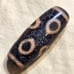 Genuine/Very Old GOLDEN KEY/RUYI, 4 PHOENIX EYES Agate Dzi Bead, StretchBracelet