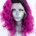 Lace front wigs human hair bleded
